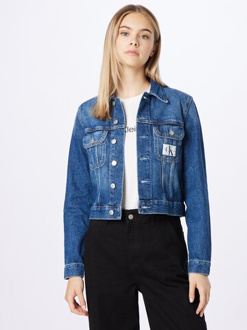 Calvin Klein Between-Season Jacket in Blue: front