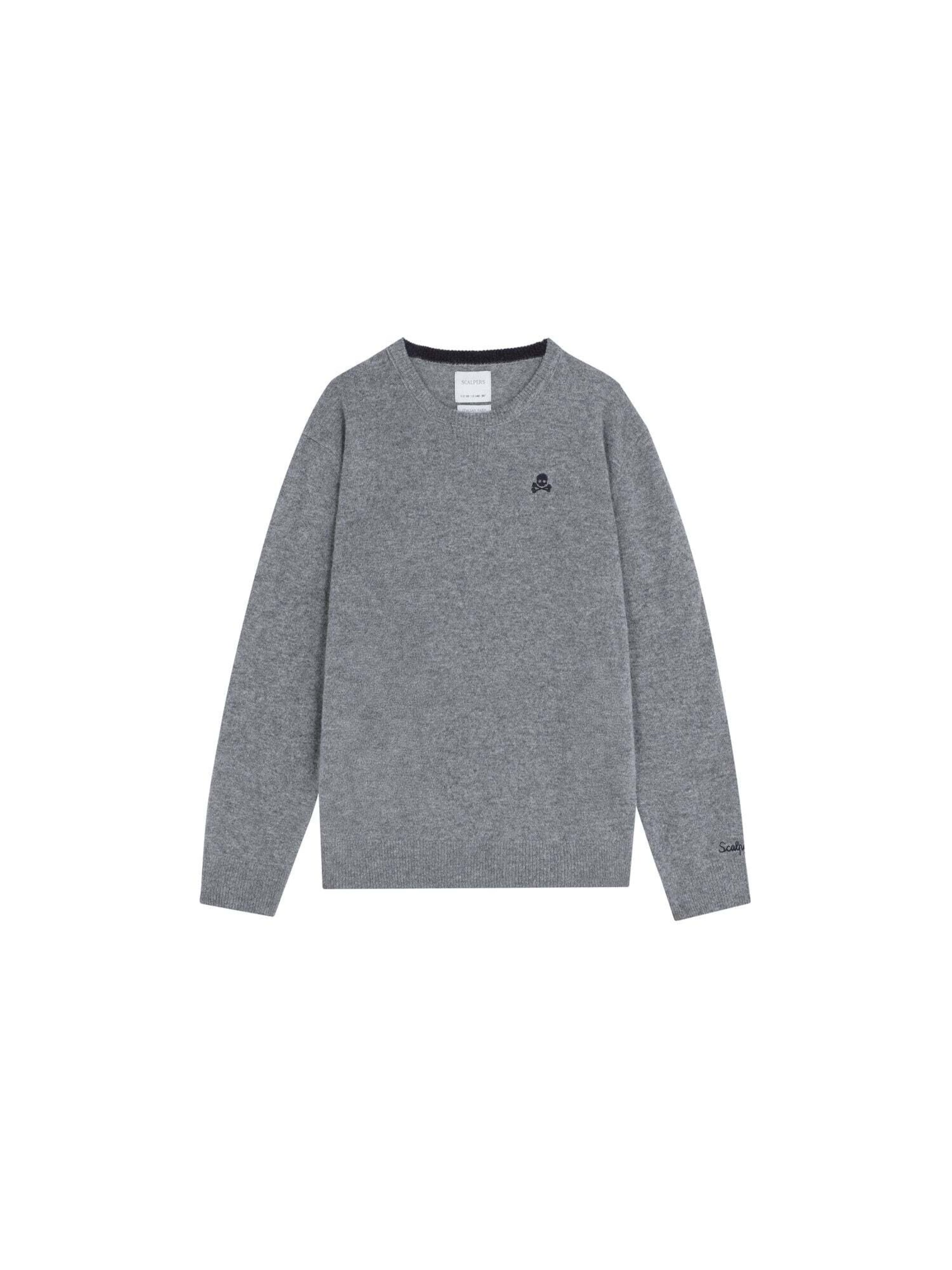 Scalpers Пуловер ' ' в сиво: отпред