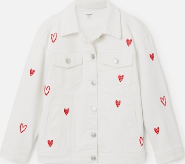 DesigualPrijelazna jakna 'Marina' - bijela boja: prednji dio