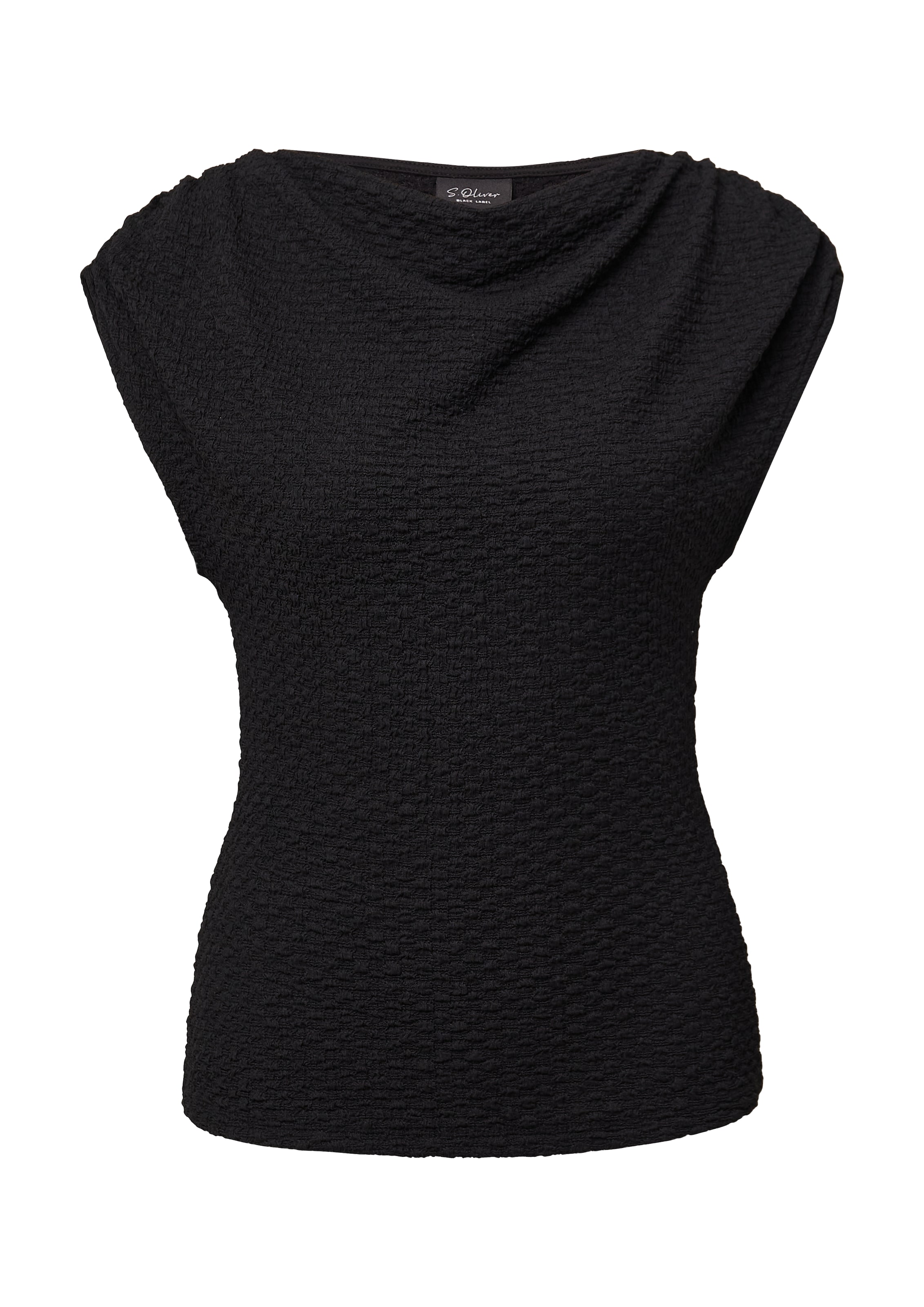 T-shirt s.Oliver BLACK LABEL en noir : devant