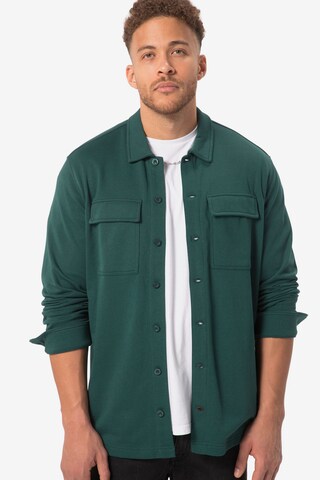 STHUGE Comfort fit Button Up Shirt in Green: front