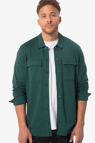 STHUGE Comfort fit Button Up Shirt in Green: front