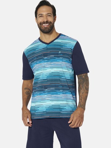 Jan Vanderstorm Schlafanzug 'Audun' in Schwarz