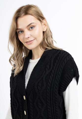 DreiMaster Vintage Knitted Vest in Black