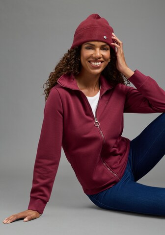 OCEAN SPORTSWEAR Sweatjacke in Rot: Vorderseite
