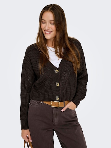 Cardigan 'ONLCAROL' ONLY en marron