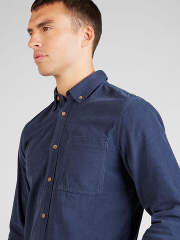 BLEND Regular fit Button Up Shirt in Blue