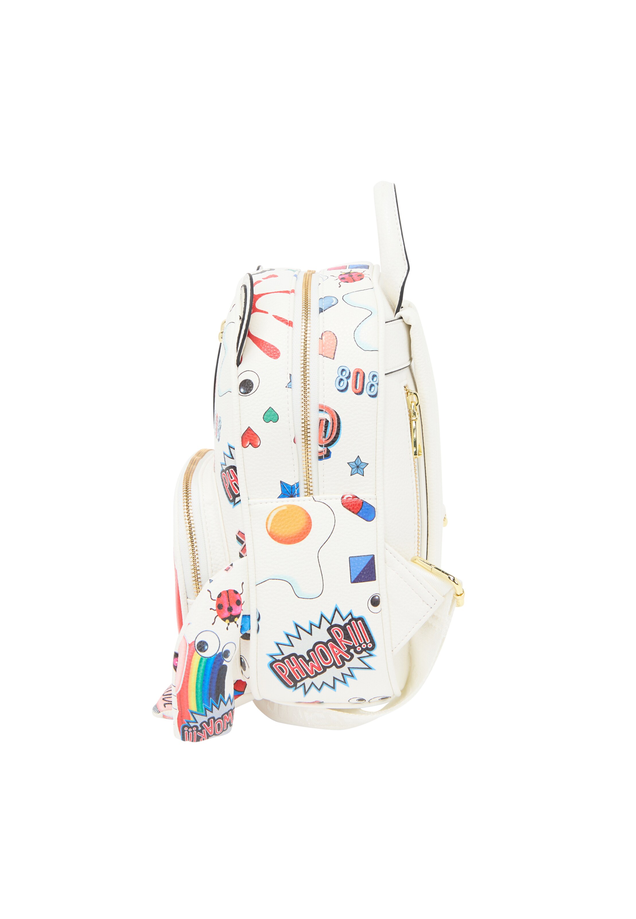 MYMO Σακίδιο πλάτης 'Pop Eyetheme' σε λευκό