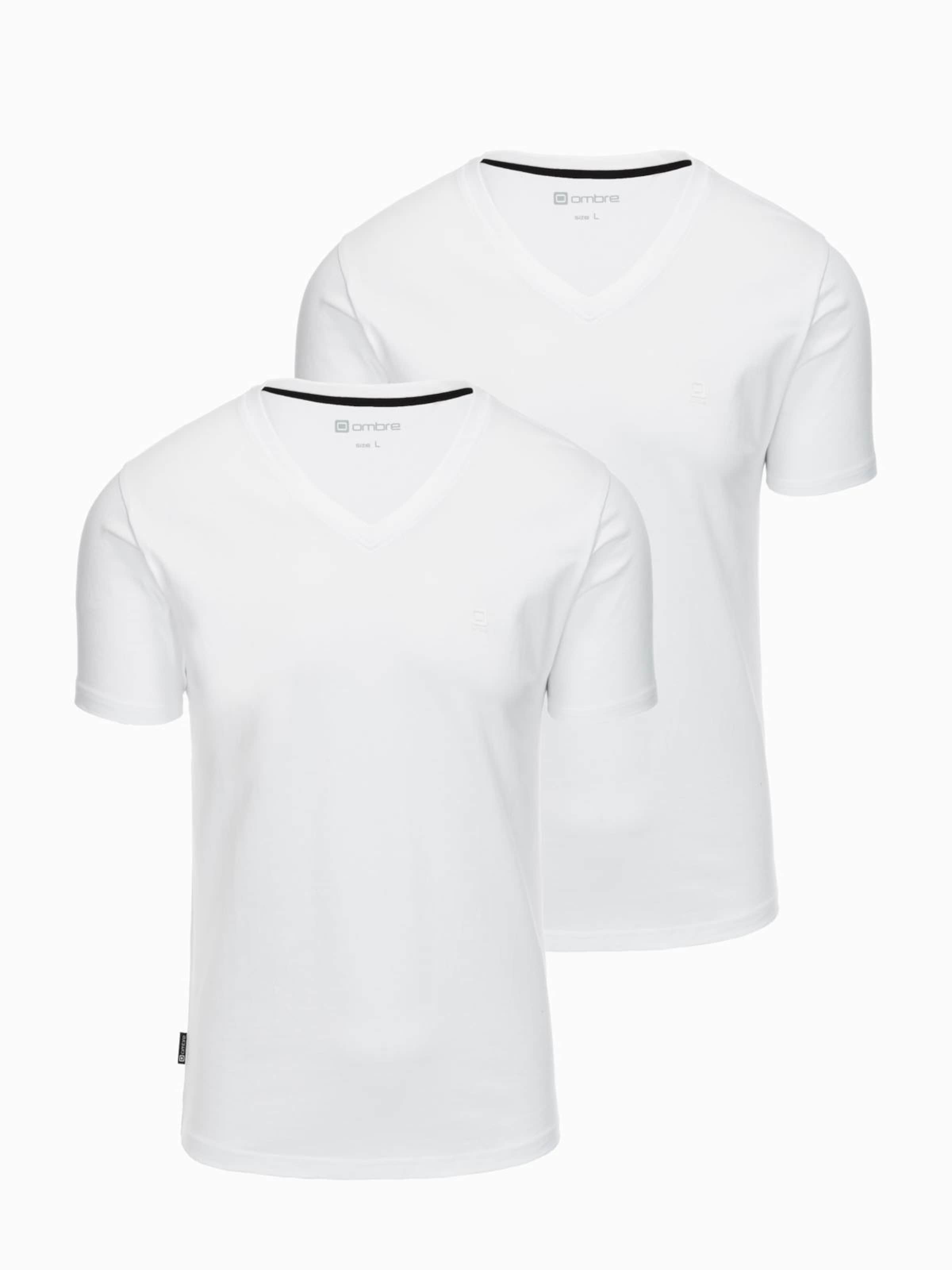 Ombre Shirt in White: front