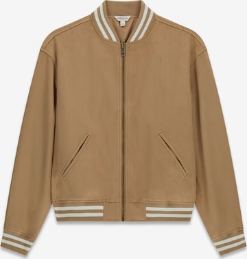 smėlio GUESS JEANS Demisezoninė striukė: priekis