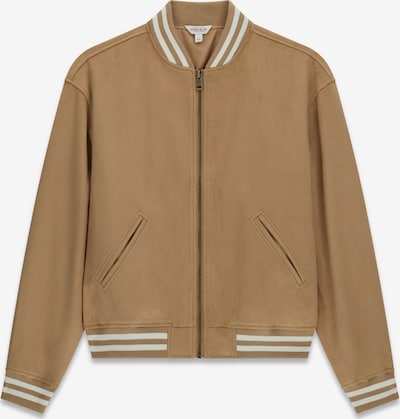 Demisezoninė striukė iš GUESS JEANS, spalva – smėlio / balta, Prekių apžvalga