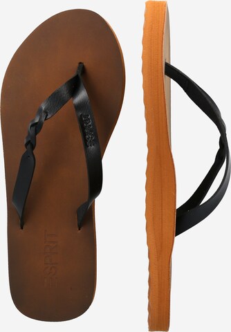 Flip-flops 'Brai' de la ESPRIT pe negru