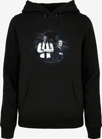 ABSOLUTE CULT Sweatshirt 'Captain Marvel - Nick Fury Shield' in Zwart: voorkant