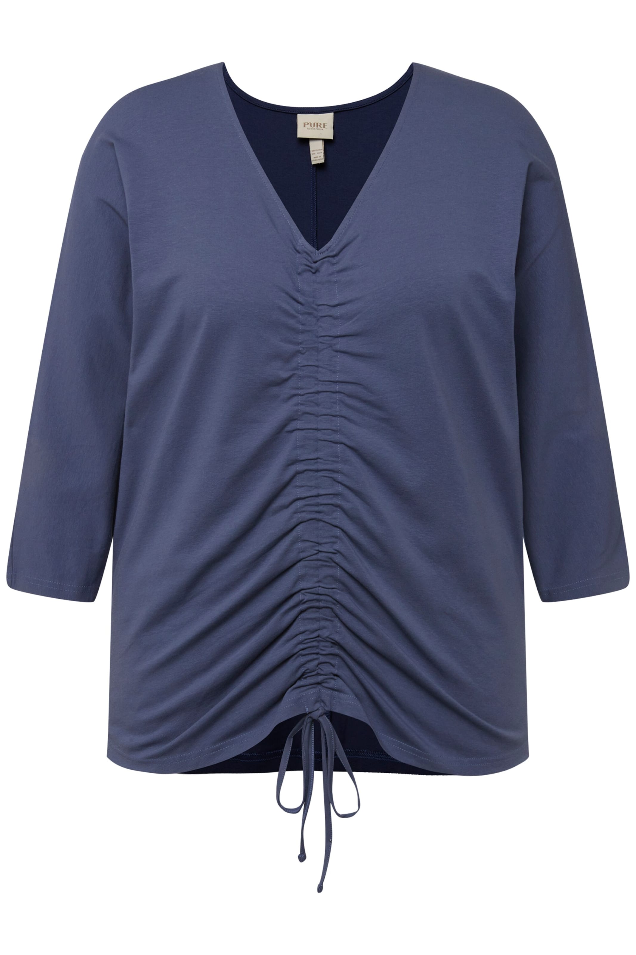 Ulla Popken Shirt in Blauw: voorkant