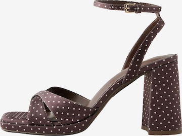 Next Sandaal 'Forever Comfort' in Bruin: voorkant