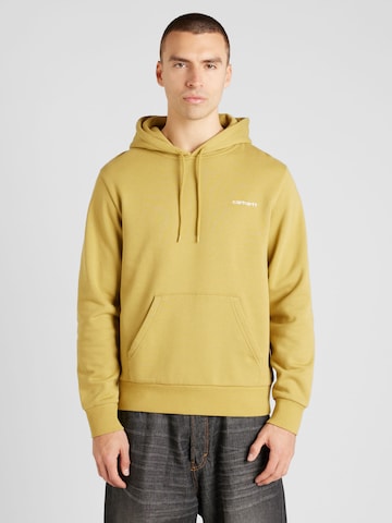 Sweat-shirt Carhartt WIP en jaune : devant