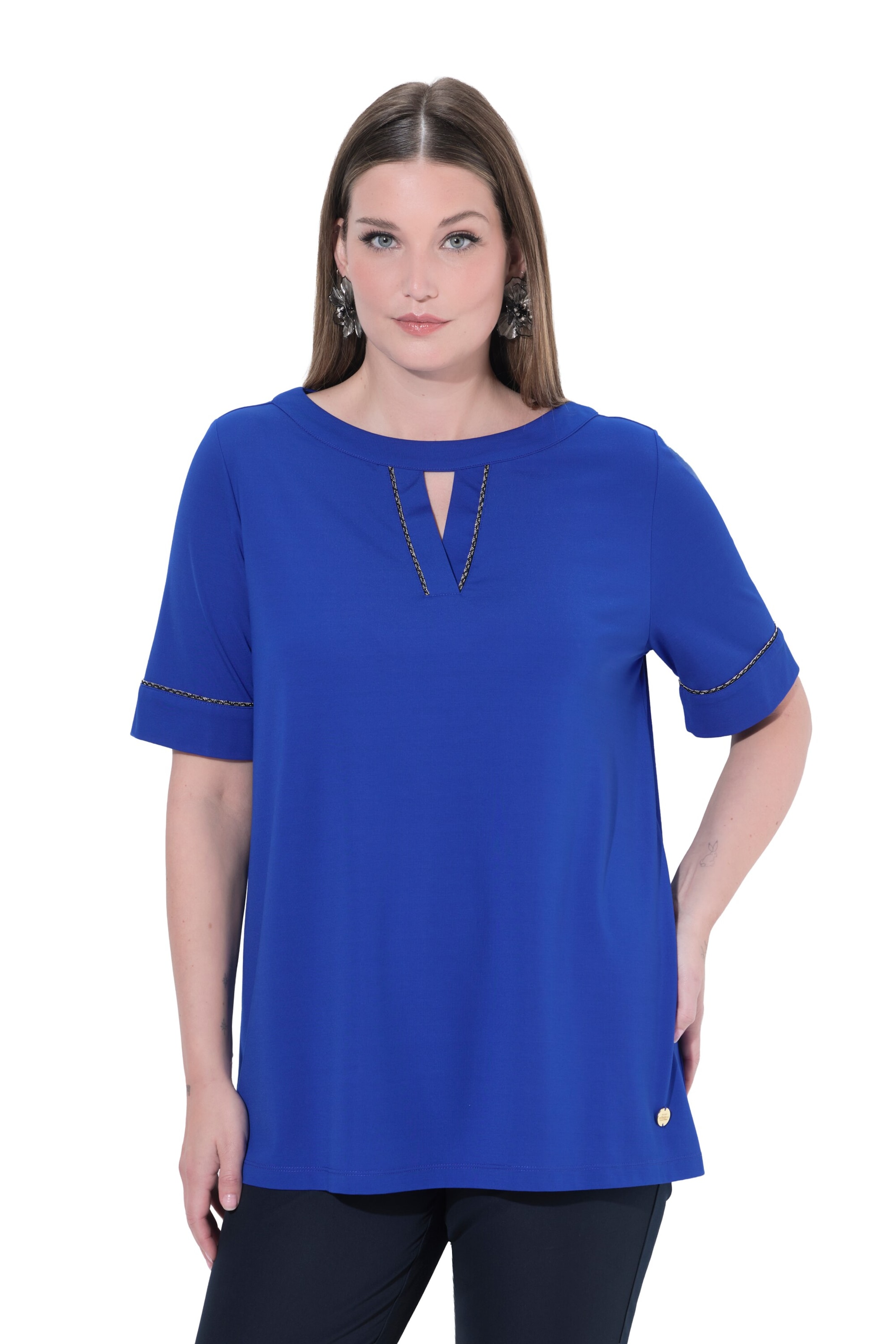Ulla Popken Shirt in Blau: Vorderseite