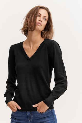 Pull-over 'BLUME' Fransa en noir : devant