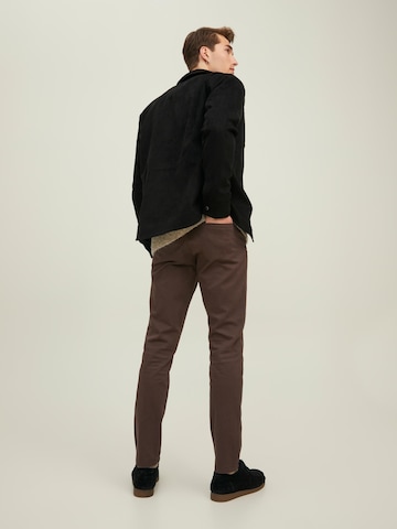 JACK & JONES Slimfit Chinobyxa 'Marco Bowi' i brun