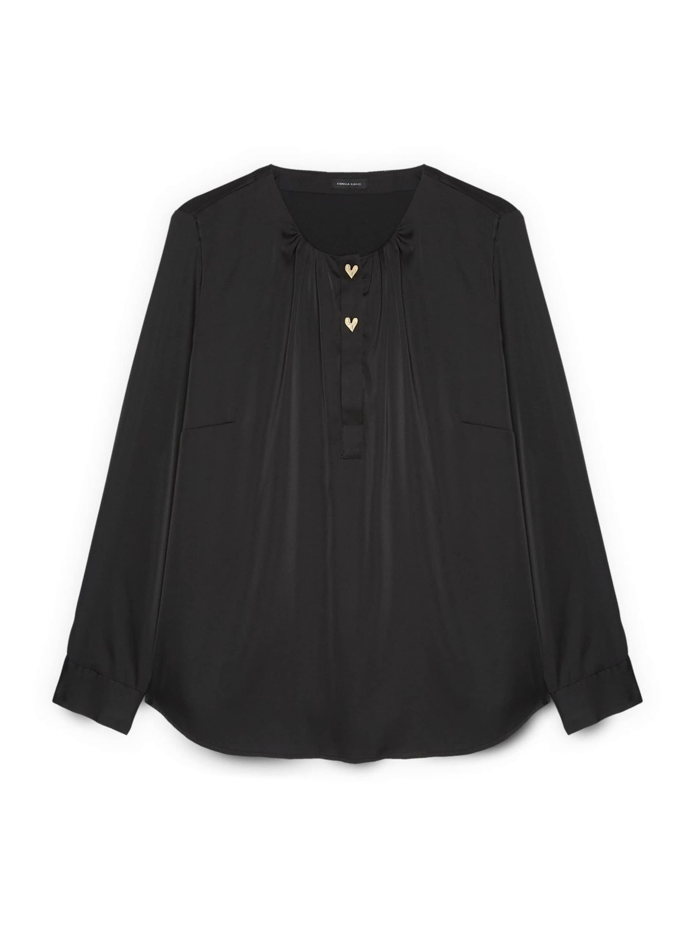 Fiorella Rubino Blouse in Zwart: voorkant