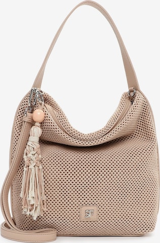 Poche ventrale 'Gitty' Suri Frey en beige : devant