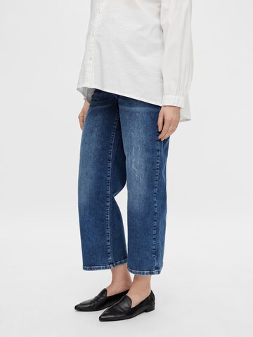 MAMALICIOUS Wide leg Jeans 'Milano' in Blauw: voorkant