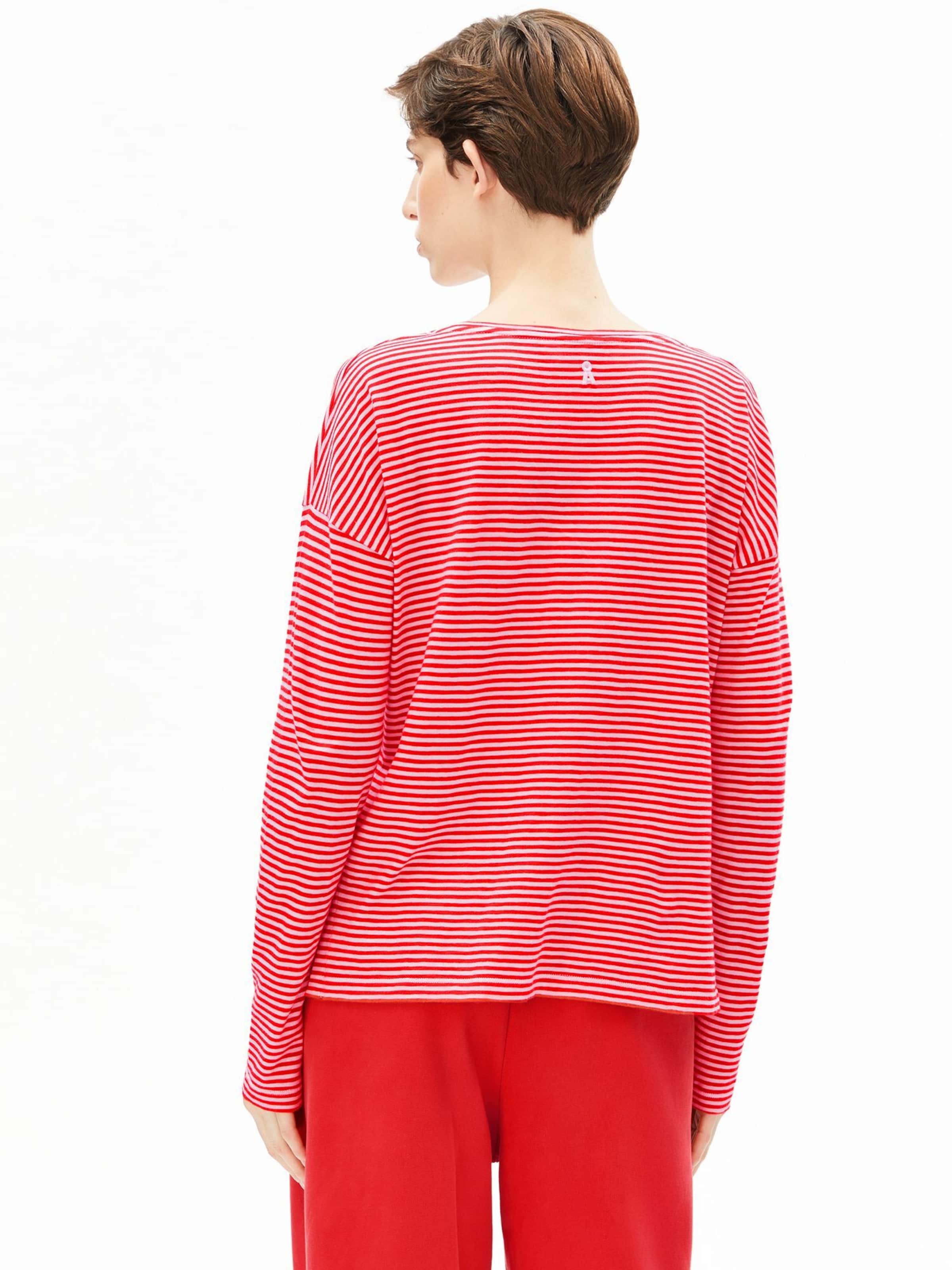 ARMEDANGELS Shirt in Rood: voorkant