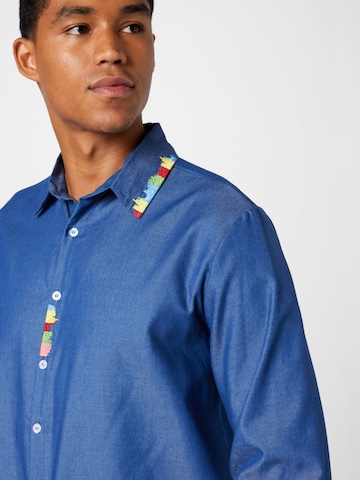 IMPERIAL Regular fit Button Up Shirt in Blue