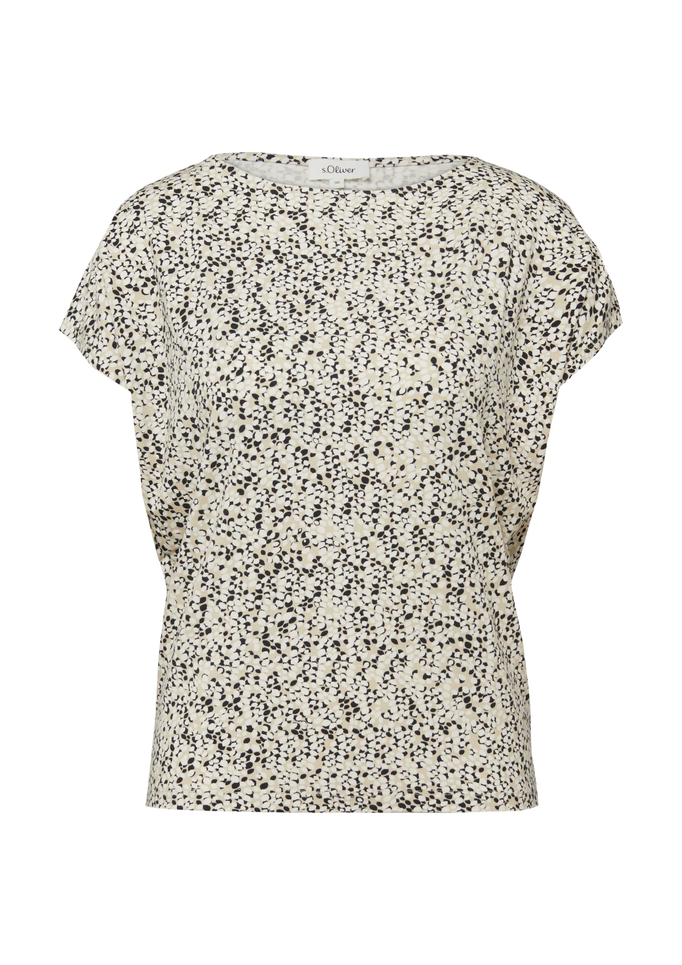 s.Oliver T-Shirt in Beige: Vorderseite