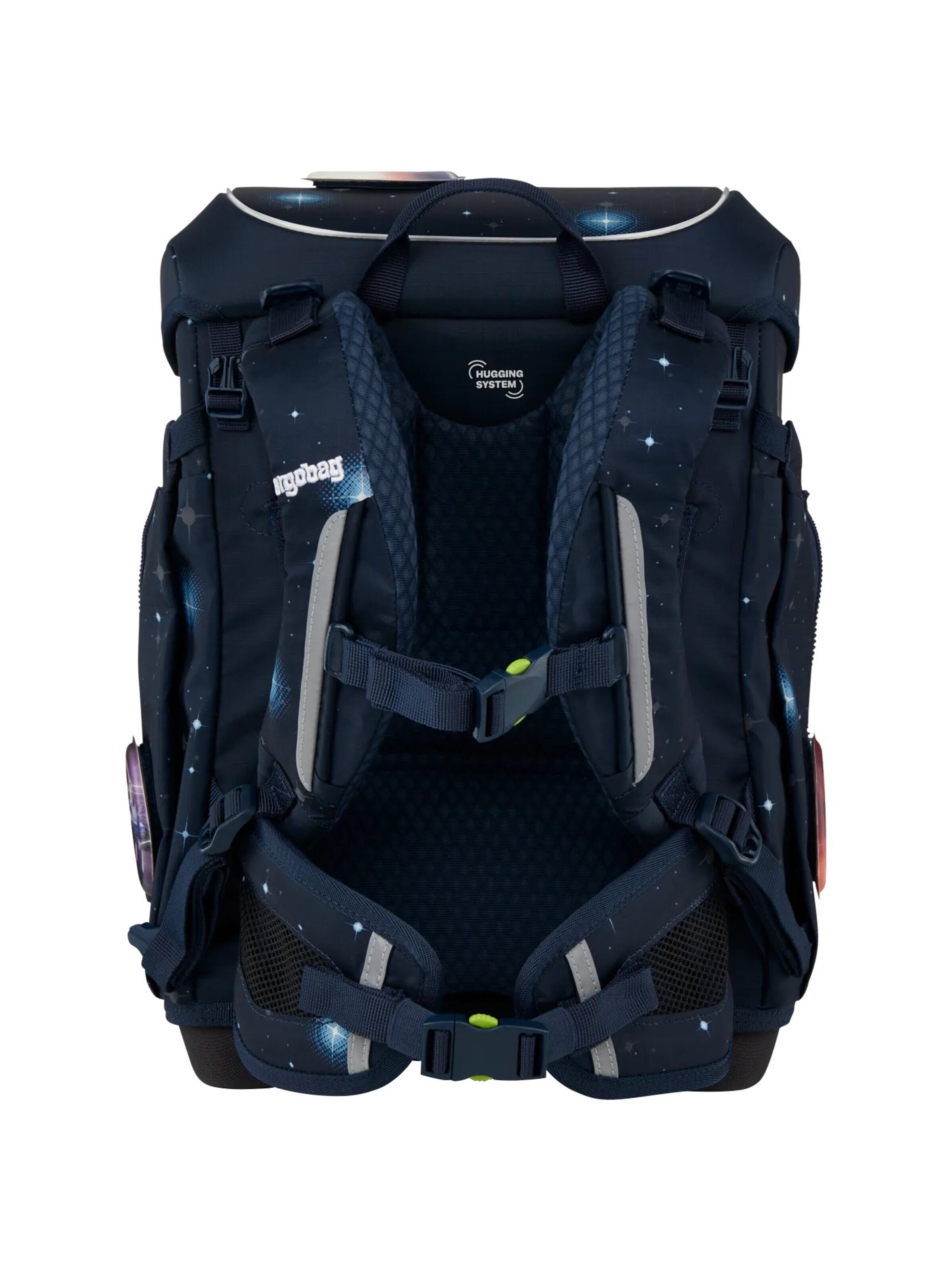 ergobag Backpack 'Schulranzen-Set cubo light Set' in Blue