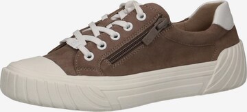 CAPRICE Sneakers laag in Bruin: voorkant