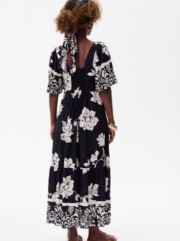 Blue Shadow Dress in Black