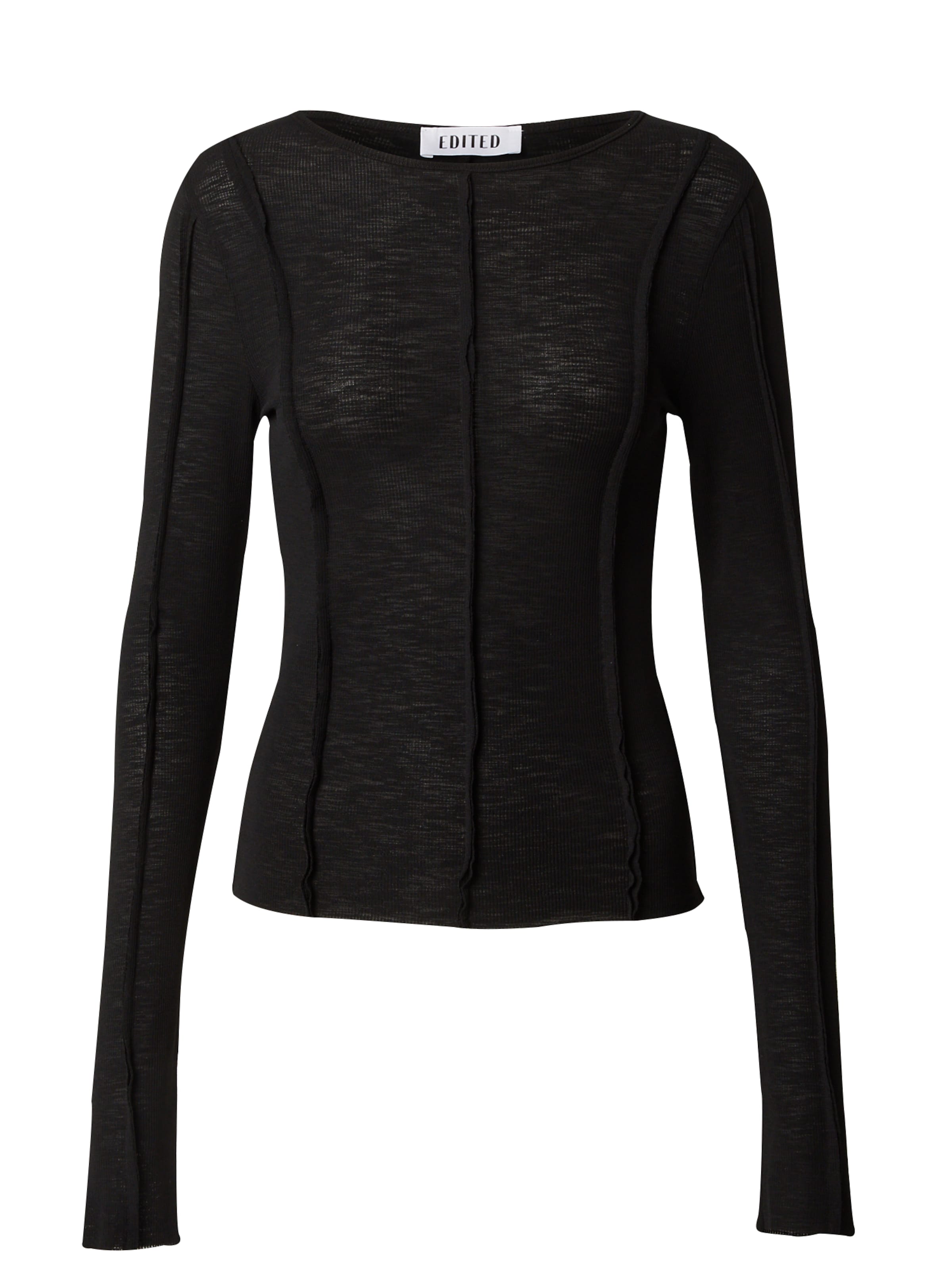 EDITED Tričko &#x27;Halima&#x27; – černá: přední strana