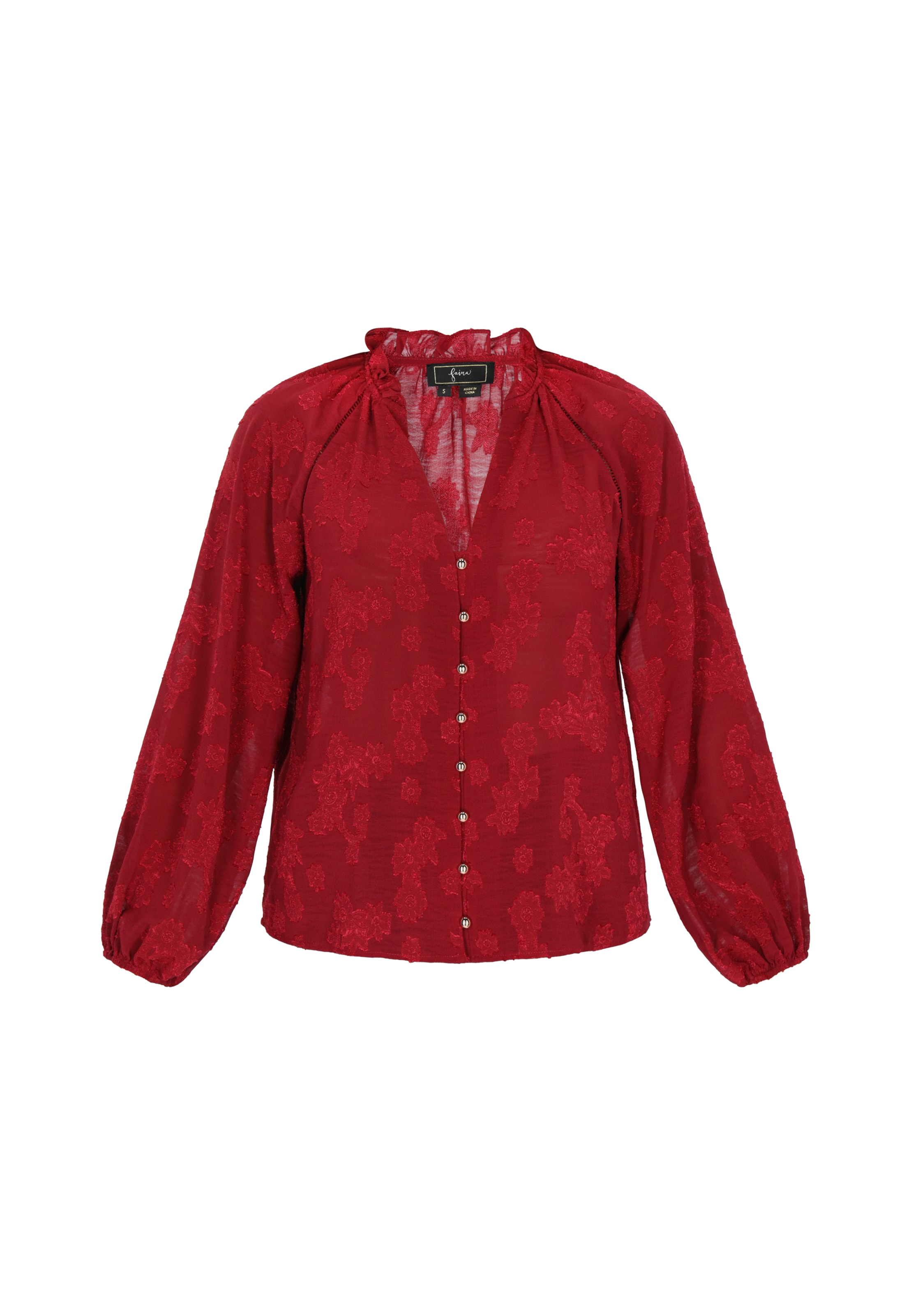 faina - Blusa en rojo: frente