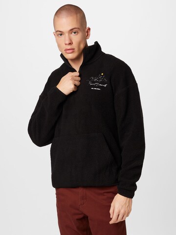 JACK & JONES Sweatshirt 'EVERST' in Zwart: voorkant