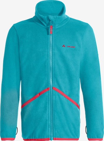 VAUDE Athletic Fleece Jacket 'Pulex' in Blue: front