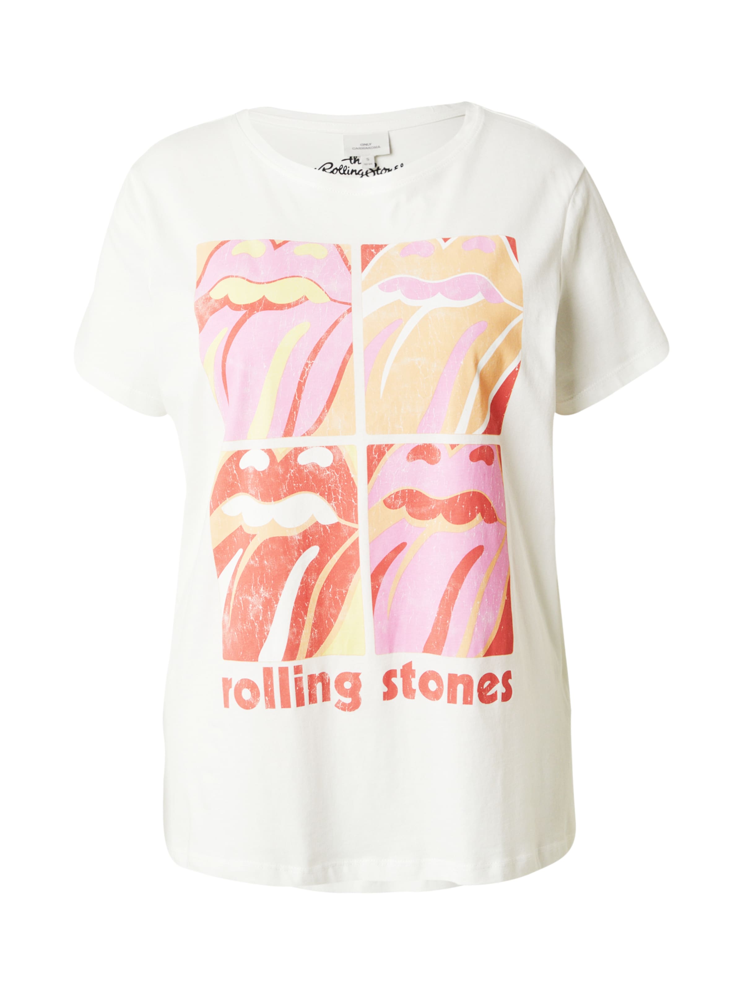 T-shirt 'CARROLL' ONLY Carmakoma en blanc : devant