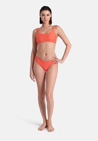ARENA Bustier Bikini 'TEAM STRIPE' in Orange