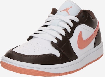 Jordan Низкие кроссовки 'Air Jordan 1' в Белый: спереди