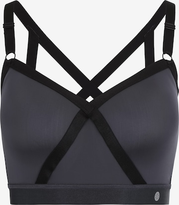 Athlecia Bustier Sport bh 'Peony' in Grijs: voorkant