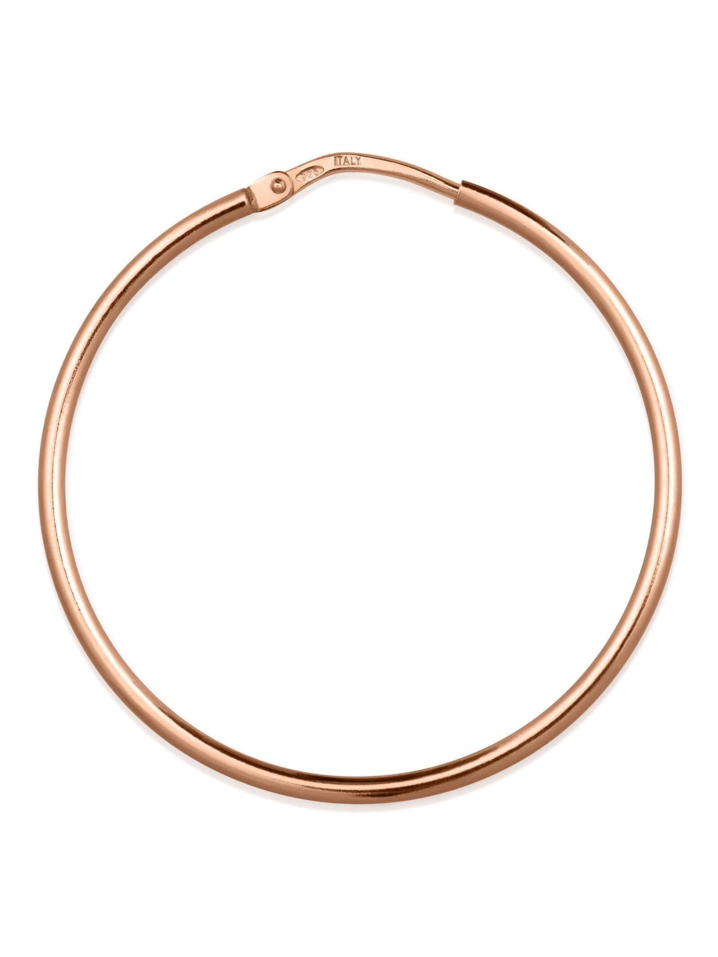 modabilé Ohrringe 'HOOP Klassisch' in Gold: Vorderseite