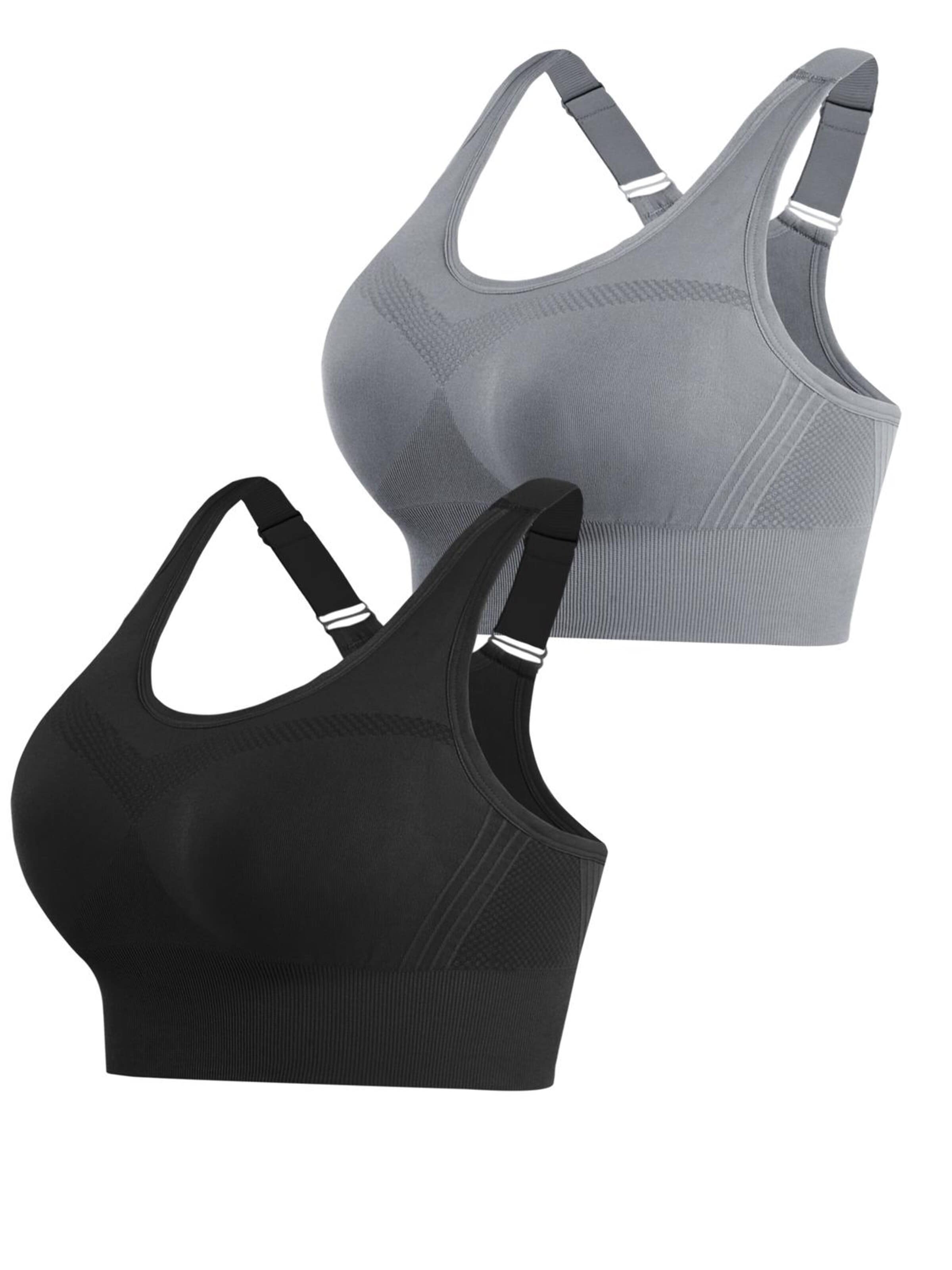 AOTTORI Bralette Sports Bra in Grey: front