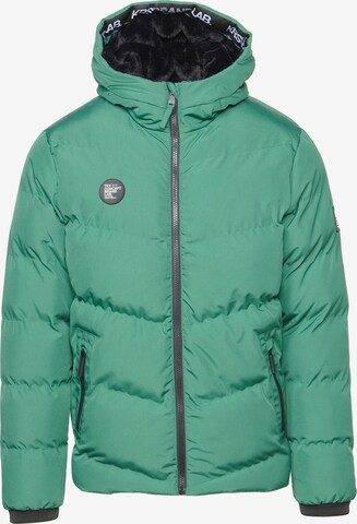 KOROSHI Winter jacket in Green: front