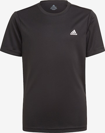 ADIDAS SPORTSWEAR - Camisa funcionais 'Designed 2 Move' em preto: frente