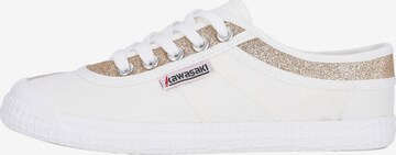 KAWASAKI Sneakers laag 'Glitter' in Wit