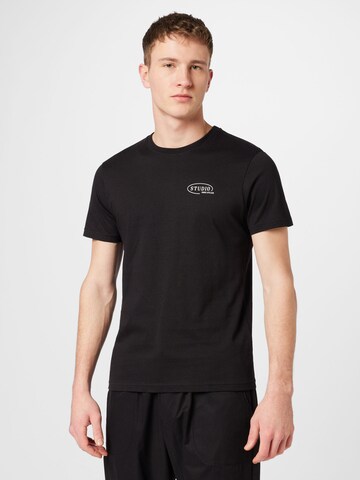 Tricou de la BURTON MENSWEAR LONDON pe negru: față