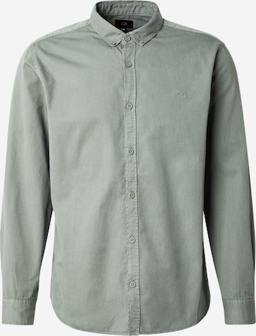 QS Regular fit Overhemd in Groen: voorkant