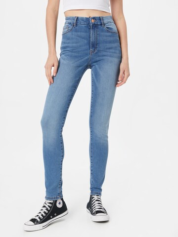 Lindex Skinny Jeans 'Clara' in Blauw: voorkant