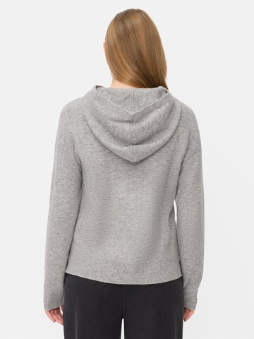 CAMEL ACTIVE Strickpullover mit Kapuze in Grau