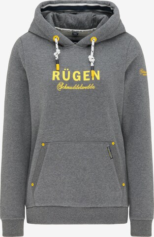 Schmuddelwedda Sweatshirt 'Rügen' in Grau: predná strana